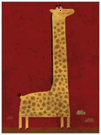 Schall Eszter: Zsiráf (képeslap)
