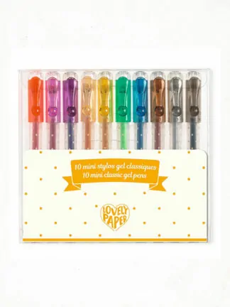Zselés mini toll készlet - 10 klasszikus színben - 10 mini gel pens classic