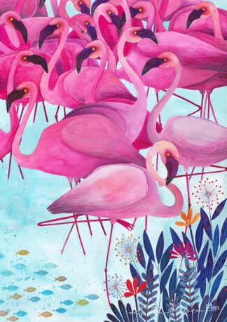 Flamingók puzzle (Kürti Andrea)
